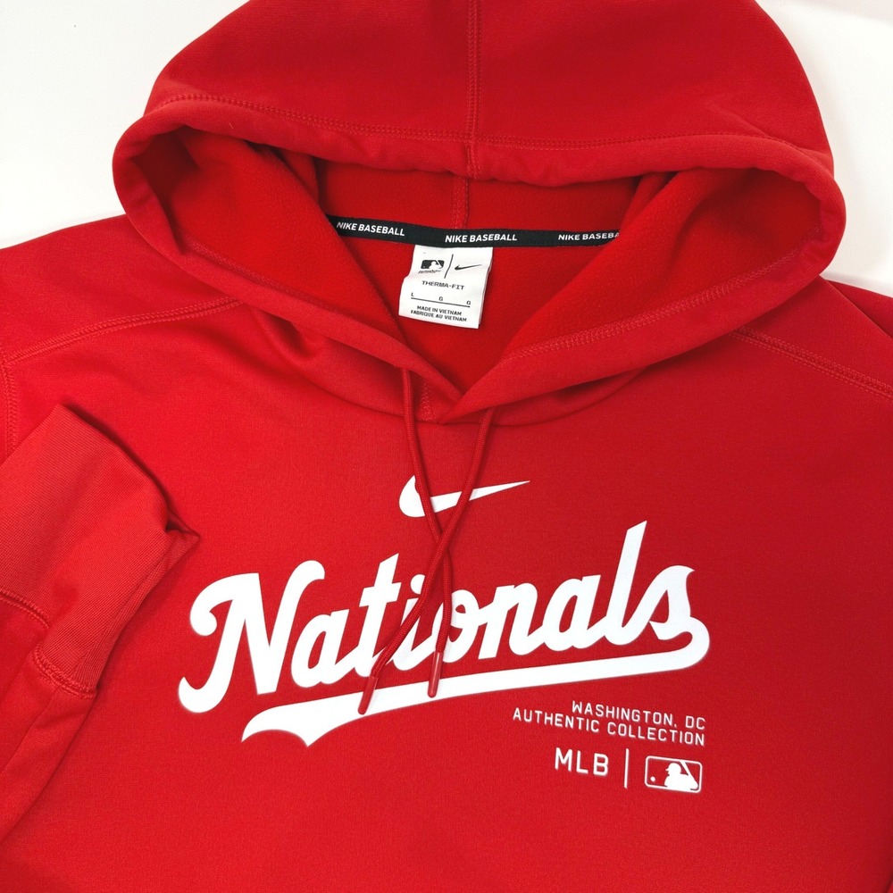 Nike Washington Nationals MLB Authentic Collection Therma-FIT Hoodie Mens Large